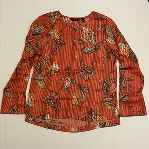 NWT G by Guiliana Women’s Printed Sheer Button Down Shirt Size S
